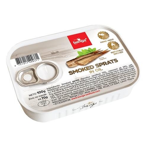 Banga Smoked Sardines in Oil 100g 