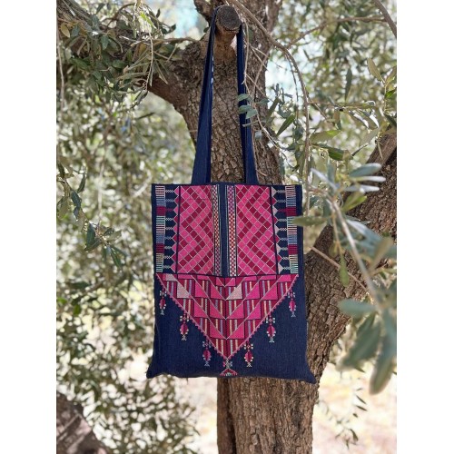 Gaza Chest Panel Necklace bag (Denim)