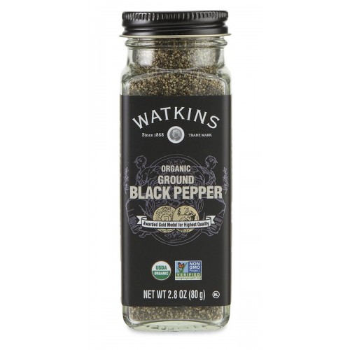 WATKINS Organic Ground Black Pepper 80g