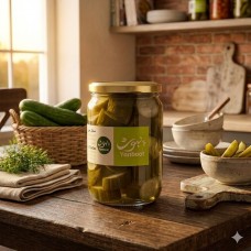 Pickled Organic Cucumber /( Cut into Slices/New Season )500g