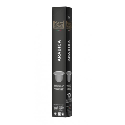 Nero NOBILE  Arabica Roasted Ground Coffee  Aluminum Capsules 56g 
