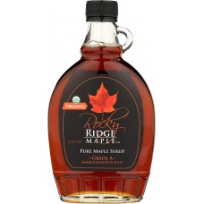 Rocky Ridge Maple Organic Syrup 354ml Amber Color Rich Taste
