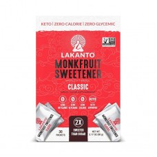 LAKANTO Classic Monk fruit with Erythritol 30 Packets 