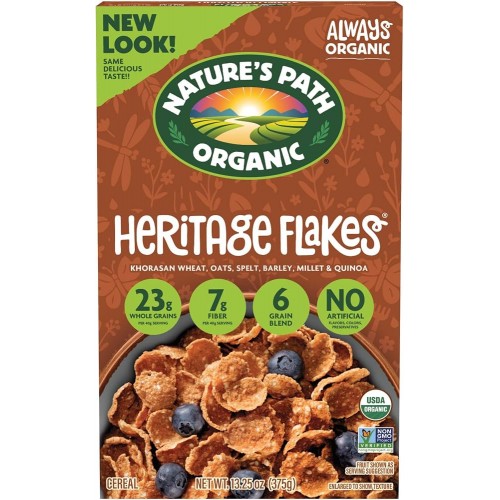 Nature's Path Organic Heritage Flakes Cereals 375g 