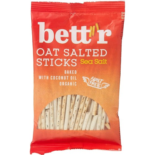 bettr Organic GF Sea Salt Oat Salted Sticks 50g 