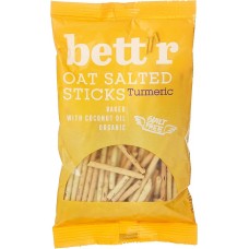 bettr Organic GF Turmeric Oat Salted Sticks 50g 