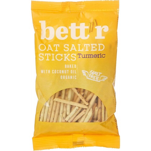 bettr Organic GF Turmeric Oat Salted Sticks 50g 