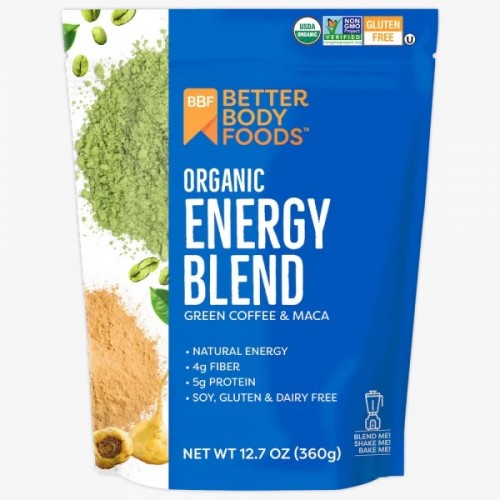 BETTER BODY FOODS Organic Energy Blend with Green Coffee & Maca 360g