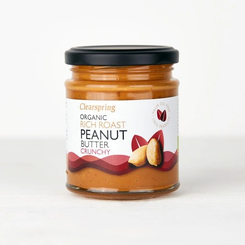 Clearspring Organic Roasted Crunchy Peanut Butter 170g 