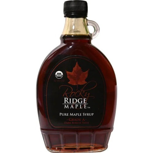 Rocky Ridge Organic Maple Syrup 365ml Dark Color Rich Taste 