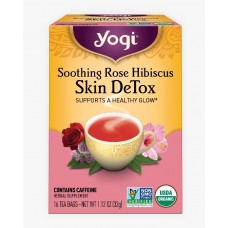Yogi Organic Soothing Rose Hibiscus Skin Detox Tea 32g 