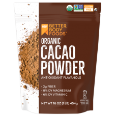 BETTER BODY FOODS  Organic GF Cacao Powder 454g 