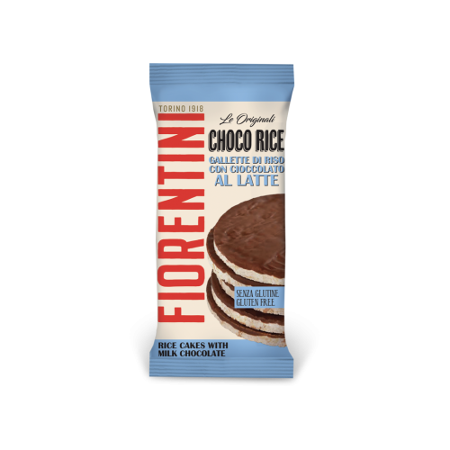FIORENTINI GF Rice Cakes with Milk Chocolate 100g 