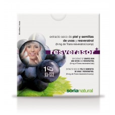 Soria Natural Dry Extract of Grapes Skin & Seeds & Resveratrol Tablets 