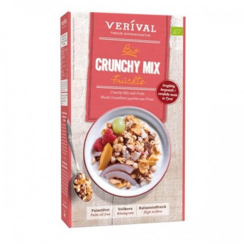 VERIVAL Organic Crunchy Mix with Fruits 300g