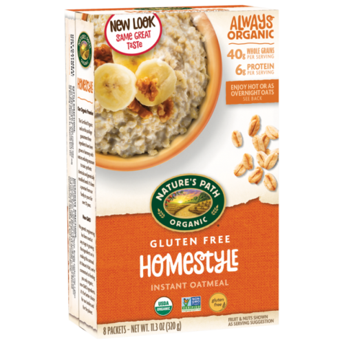 NATURES PATH Organic GF  Oatmeal (8 Packets/320g)
