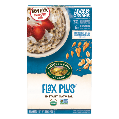 NATURES PATH Organic Flax Plus Oatmeal (8 Packets/400g)