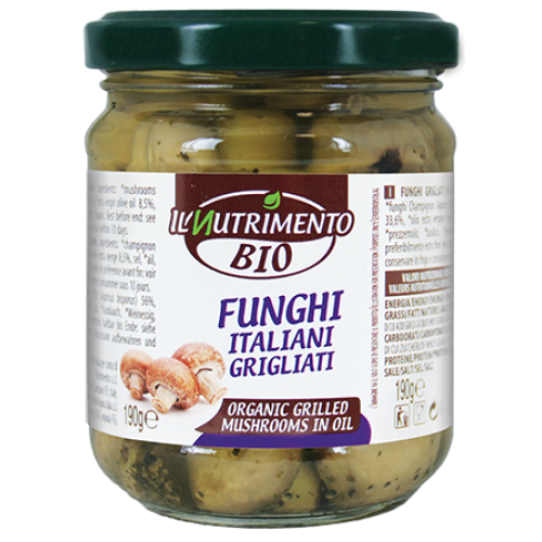 IL Nutrimento  Organic Grilled Mushrooms in Oil 190g 