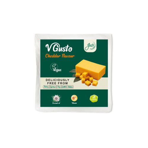 V Gusto GF Cheddar Flavor Block 200g