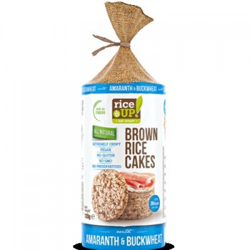 rice UP Brown Rice Cakes with Amaranth & Buckwheat 120g