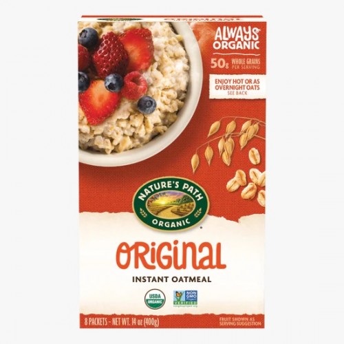 NATURES PATH Organic Original Oatmeal (8 Packets/400g)
