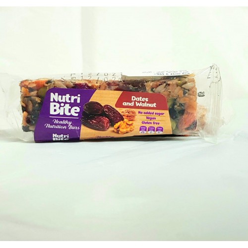 Nutri Bite Dates & Walnut Bar (No-Added-Sugar) 40g 