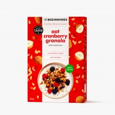 THE BEGINNINGS GF Oat Cranberry Granola 200g 