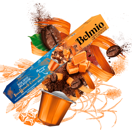 Belmio Decaffeinated Caramel Coffee  Capsules  (10 Capsules/52g)