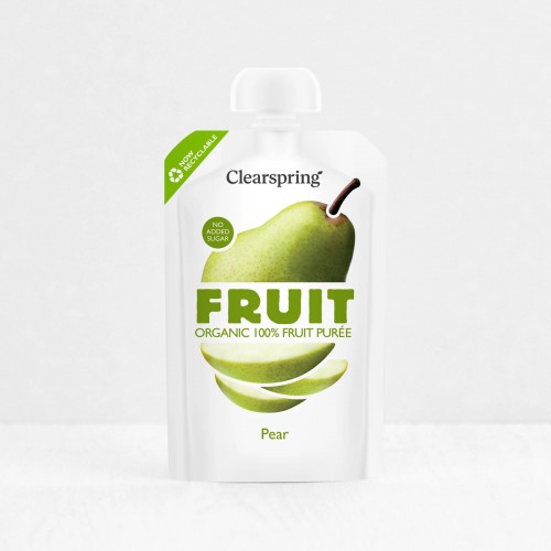 Clearspring Organic Pear Puree (No-Added-Sugar) 100g 
