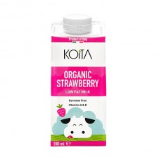 Koita organic Low-Fat milk Strawberry 200 ml