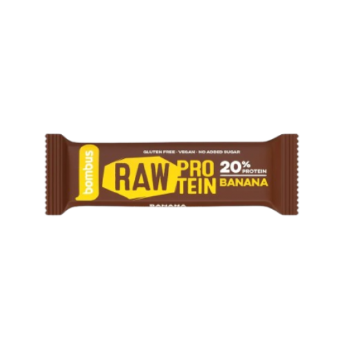 bombus GF Raw Protein Bar ( 20% Protein) with Banana 50g 