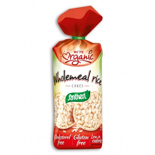 SANTIVERI Organic GF Whole-Meal Rice Cakes 130g 