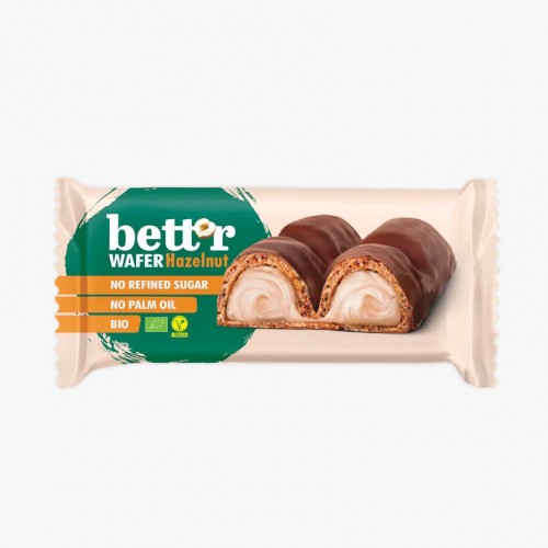 bettr Organic Wafer  with Hazelnut Cream 33g 