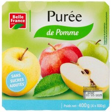 Belle France Apple Puree with No-Added Sugar 4*100g 