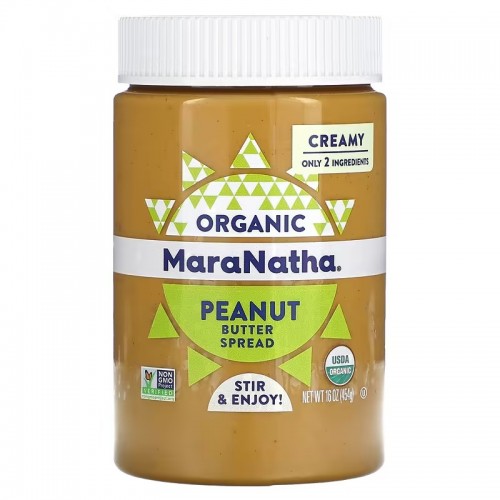 Maranatha Organic Creamy Peanut Butter (Only 2 Ingredients) 454g