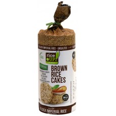 rice UP Brown Rice Cakes with Black Imperial Rice (Unsalted) 120g