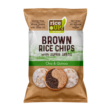 rice up GF Sea Chia & Quinoa Brown Rice Chips 60g 