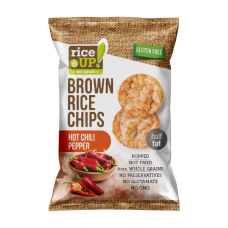 rice up GF hot chili Pepper Brown Rice Chips 60g 