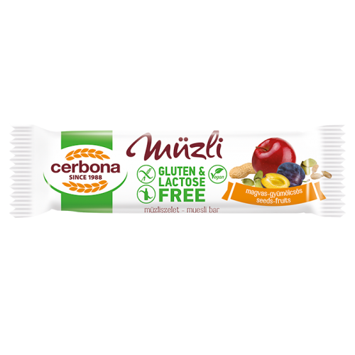 Cerbona GF Muesli Bar with Fruits & Seeds 35g