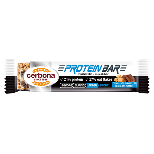 Cerbona Chocolate Caramel Protein Muesli Bar 35g