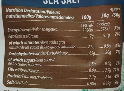 Rice up rice chips sea salt 60g