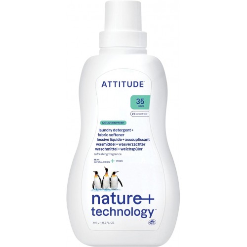 Attitude Mountain Essential Laundry Detergent+Fabric Softener 1.05L