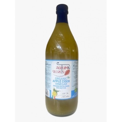 Autumn Secrets Organic Apple Cider Vinegar with Lemon & Matcha 1L