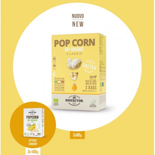 BIOFACTOR  GF Micro-Wave Salted Popcorn 3*90g