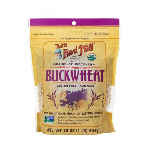 Bob's Red Mill Gluten Free Organic Whole Grain Buckwheat 454g