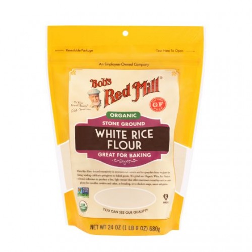 Bob's Red Mill Organic GF White Rice Flour 680g