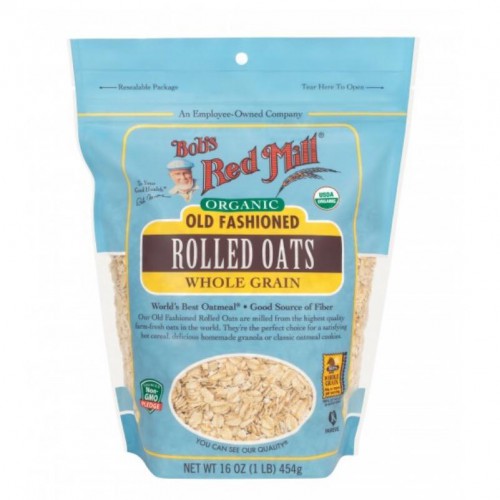 Bob's Red Mill Organic Old Fashioned Rolled Oats Whole Grain 454g