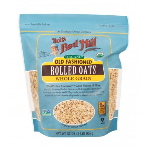 Bob's Red Mill Organic Old Fashioned Rolled Oats Whole Grain 907g