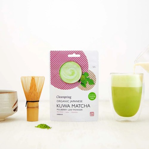 Clearspring Organic Japanese Kuwa Matcha - Caffeine Free Mulberry Leaf Powder 40g