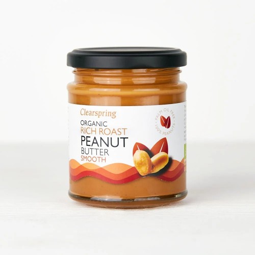 Clearspring Organic Roasted Smooth Peanut Butter 170g